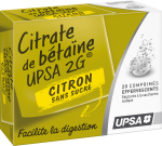 UPSA Citrate de bétaïne 2g citron sans sucre 20 comprimés effervescents