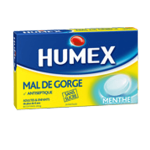 HUMEX Mal de gorge menthe biclotymol 20mg sans sucre 24 pastilles