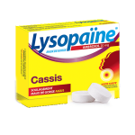BOEHRINGER INGELHEIM Lysopaine maux de gorge ambroxol cassis 20mg 18 pastilles sans sucre