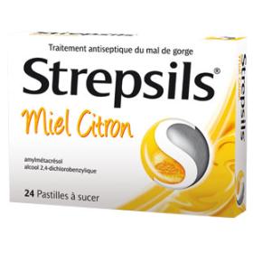 RECKITT BENCKISER Strepsils miel citron 24 pastilles