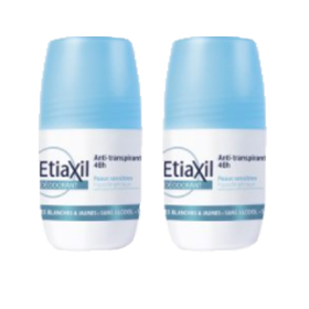 ETIAXIL Déodorant anti-transpirant 48h roll-on 50ml lot 2