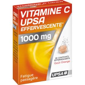 UPSA Vitamine c 1000mg 20 comprimés effervescents