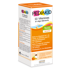 PEDIAKID 22 vitamines et oligo-éléments 125ml