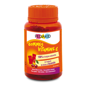 PEDIAKID Gommes vitamine C 60 oursons