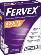 UPSA Fervex adulte sans sucre 8 sachets de granulés