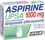 UPSA Aspirine tamponnée effervescente 1000mg 20 comprimés effervescents