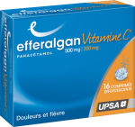 EFFERALGAN Vitamine c 500mg / 200mg 16 comprimés effervescents