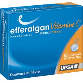 EFFERALGAN Vitamine c 500mg / 200mg 16 comprimés effervescents