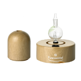 PURESSENTIEL Diffuseur à nébulisation pour huiles essentielles bois naturel