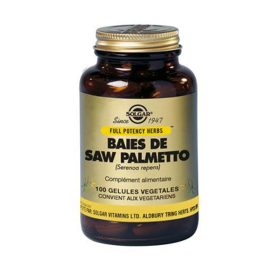 SOLGAR Fp baies de saw palmetto 100 gélules végétales