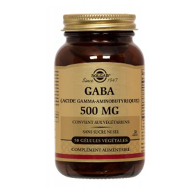 SOLGAR Gaba 500mg 50 gélules végétales