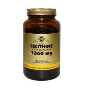 SOLGAR Lécithine 1360mg 100 softgels
