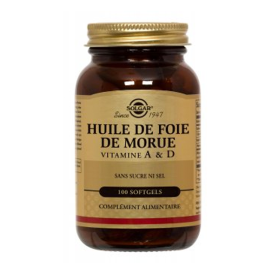 SOLGAR Huile de foie de morue 100 softgels