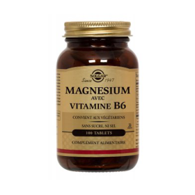 SOLGAR Magnésium avec vitamine b6 100 tablets