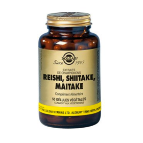 SOLGAR Reishi, shiitaké, maitaké 50 gélules végétales