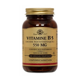 SOLGAR Vitamine b5 550mg 50 gélules végétales