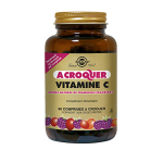 SOLGAR Vitamine c framboise cranberry 90 comprimés à croquer