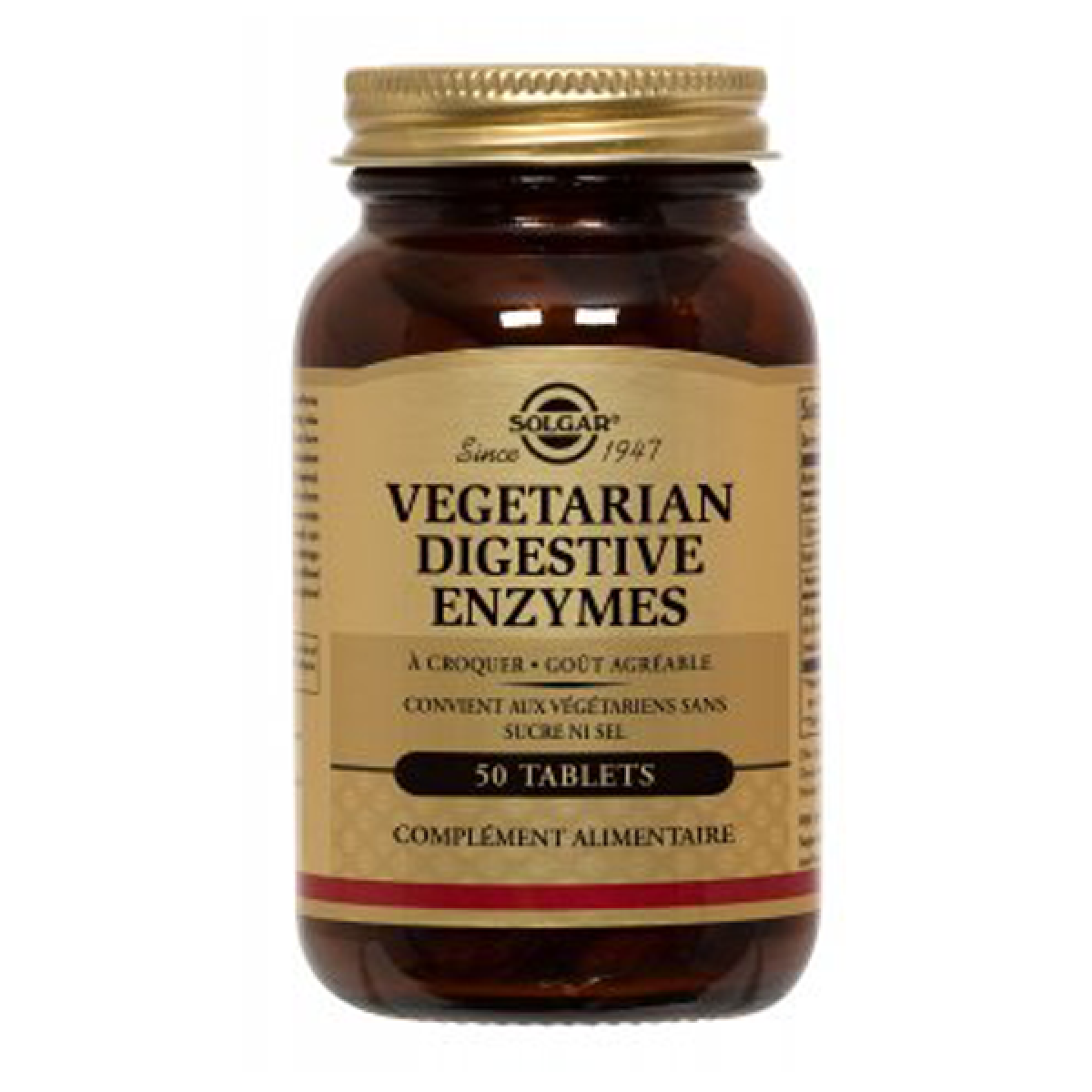 SOLGAR Vegetarian digestive enzymes 50 tablets à croquer