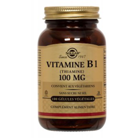 SOLGAR Vitamine b1 100mg 100 gélules végétales