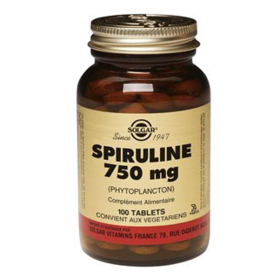 SOLGAR Spiruline 750mg 100 tablets