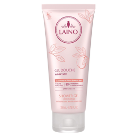 LAINO Gel douche hydratant à la pulpe de pêche blanche bio 200ml