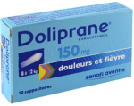 DOLIPRANE 150mg 10 suppositoires