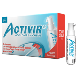 ACTIVIR Aciclovir 5% crème pompe doseuse 2g
