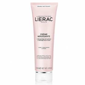 LIERAC Crème moussante double nettoyant 150ml