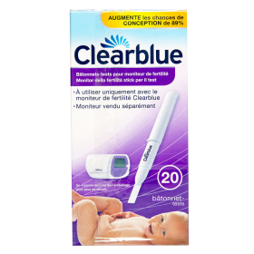 CLEARBLUE Test pour moniteur de fertilité 20 batonnets