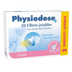 GILBERT Physiodose 20 filtres jetables