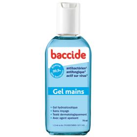 BACCIDE Gel mains antibactérien bleu 75ml