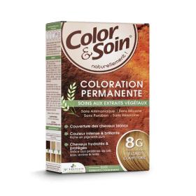 LES 3 CHÊNES Color et soin coloration blond clair doré 8G 1 kit