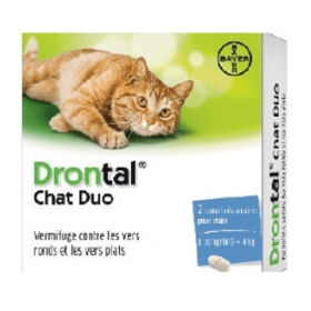 BAYER Drontal chat duo 2 comprimés