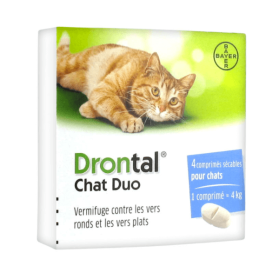 BAYER Drontal chat duo 4 comprimés