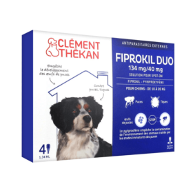CLÉMENT THÉKAN Fiprokil duo chien 10-20kg 4 pipettes
