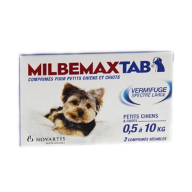 NOVARTIS SANTÉ ANIMALE Milbemax tab chiot 2 comprimés - Parapharmacie -  Pharmarket