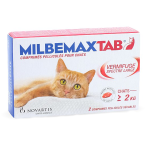 NOVARTIS SANTÉ ANIMALE Milbemax tab chat 2 comprimés