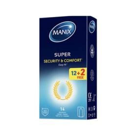MANIX Super easy-fit 14 préservatifs