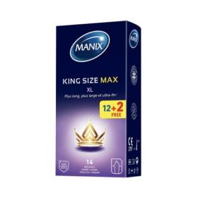 MANIX King size max 12 + 2 préservatifs