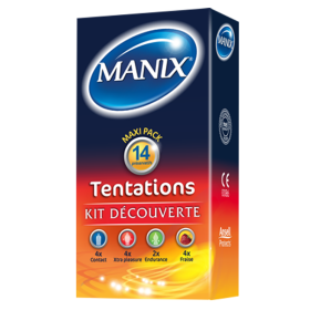 MANIX Tentations kit découverte 14 préservatifs