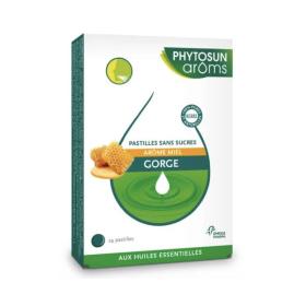 PHYTOSUN AROMS 24 pastilles gorge sans sucre miel