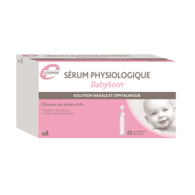 COOPER Babysoin sérum physiologique 40 unidoses de 5ml