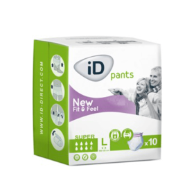 ONTEX iD pants fit & feel super taille L 10 unités