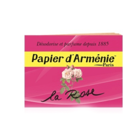 PAPIER D'ARMÉNIE La rose 1 carnet 12 feuilles